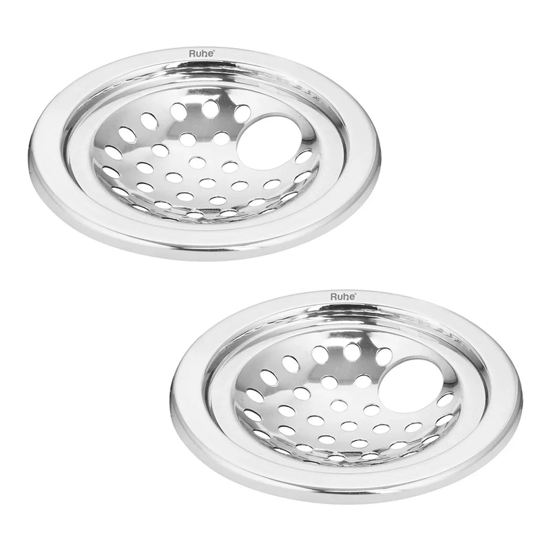 Neon Round with Collar Floor Drain (5 Inches) with Hole (Pack of 2) - by Ruhe