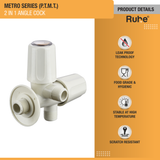 Metro PTMT 2 in1 Angle Cock Faucet product details