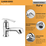 Clarion Pillar Tap Brass Faucet product details