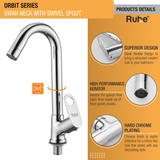 Orbit Swan Neck with Small (12 inches) Round Swivel Spout Brass Faucet product details