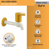 Gold PTMT Bib Cock Long Body Faucet 3