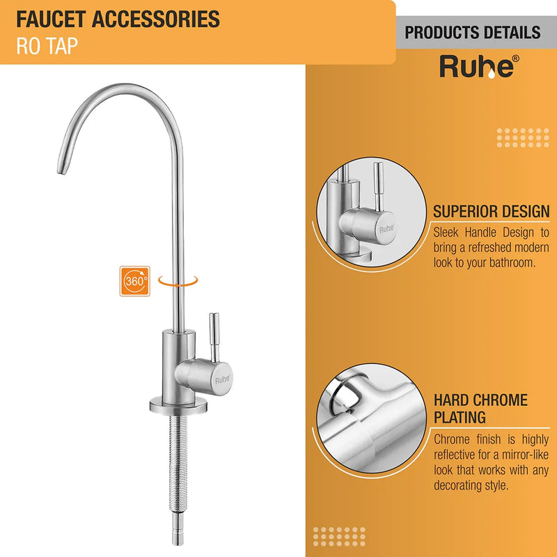 RO Tap/Faucet (Premium Stainless Steel) - by Ruhe