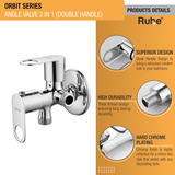 Orbit Two Way Angle Valve Brass Faucet (Double Handle) product details