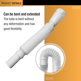 PVC White Flexible Waste Pipe (35 Inches) 3