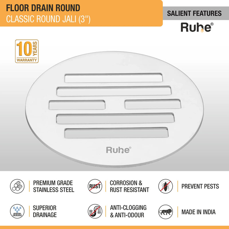 Classic Round Jali Floor Drain