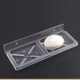 Square ABS Double Soap Dish 3