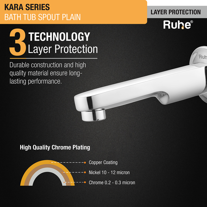Kara Plain Bathtub Tap (Only Spout) - by Ruhe