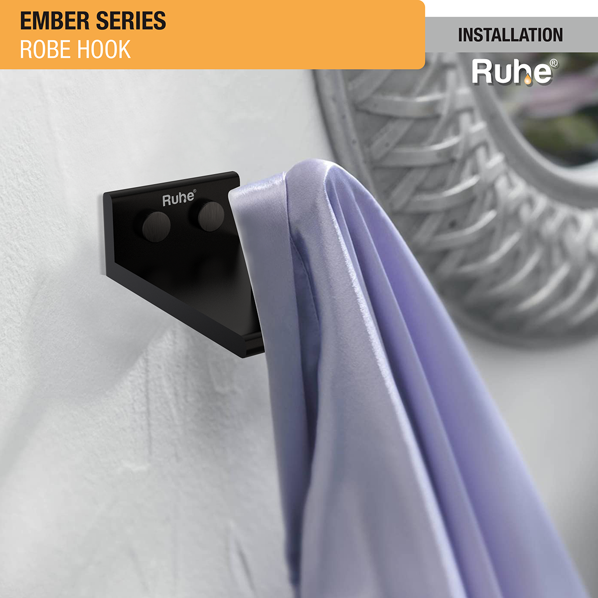 Ember Robe Hook (space Aluminium) - By Ruhe® – Ruhe