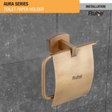 Aura Brass Paper Holder installation