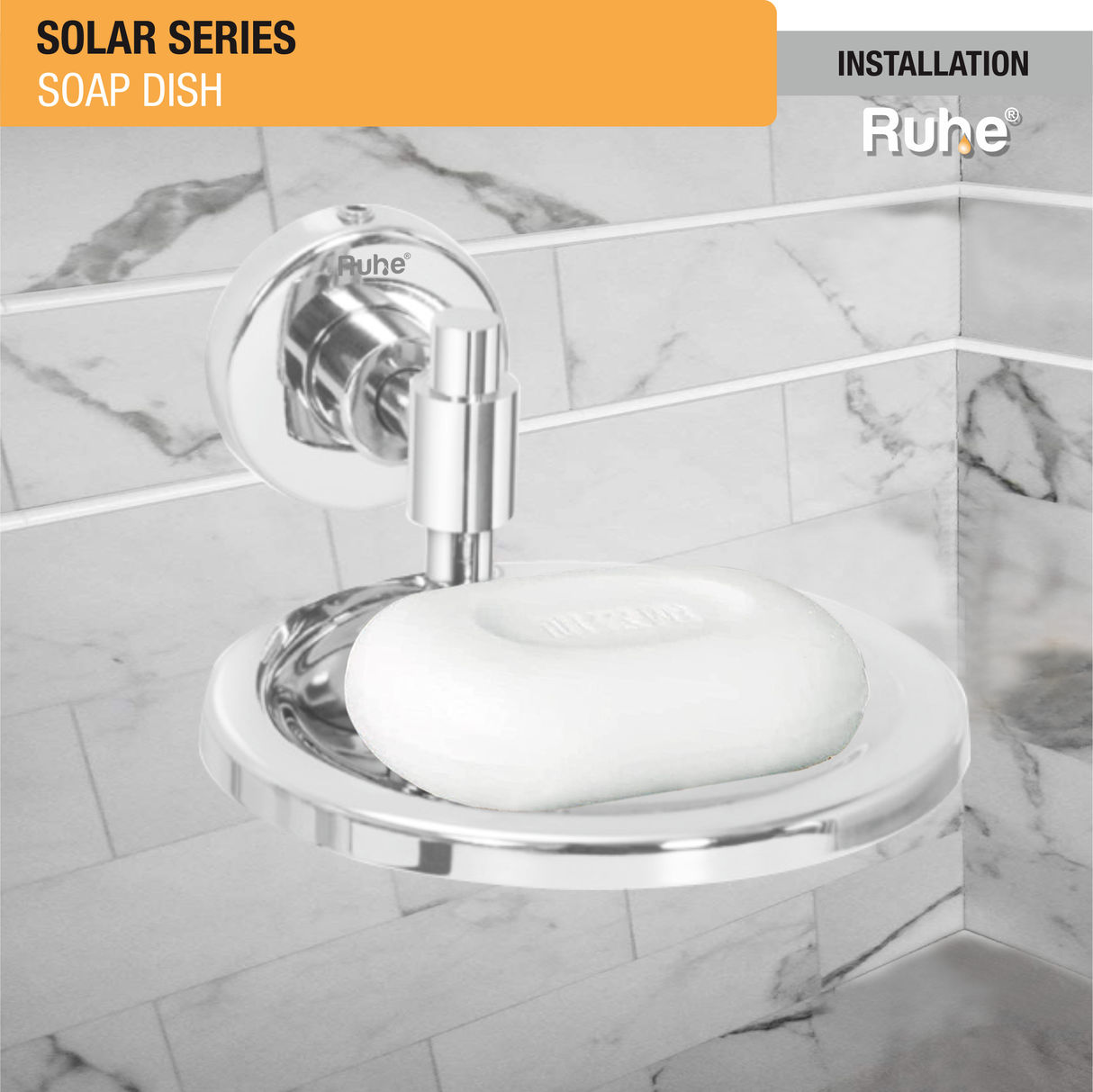 Solar Stainless Steel Soap Dish - by Ruhe®