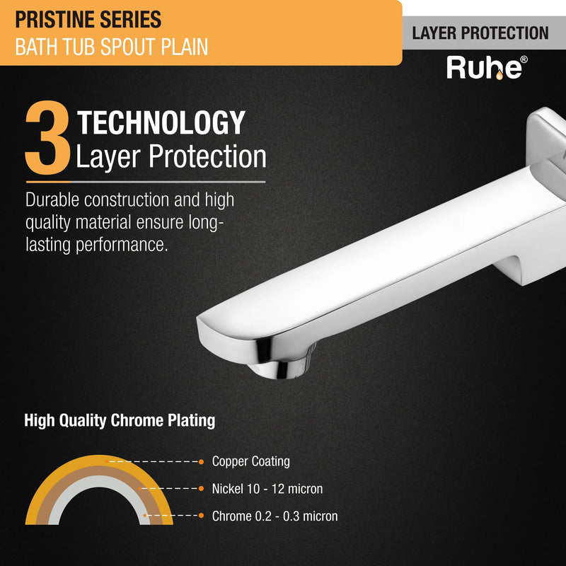 Pristine Plain Bathtub Tap (Only Spout)