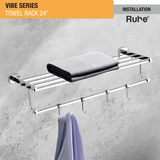 Vibe Brass Towel Rack (24 Inches) installations