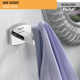 Vibe Brass Robe Hook installtion