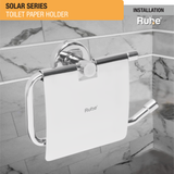 Solar Stainless Steel Paper Holder installation