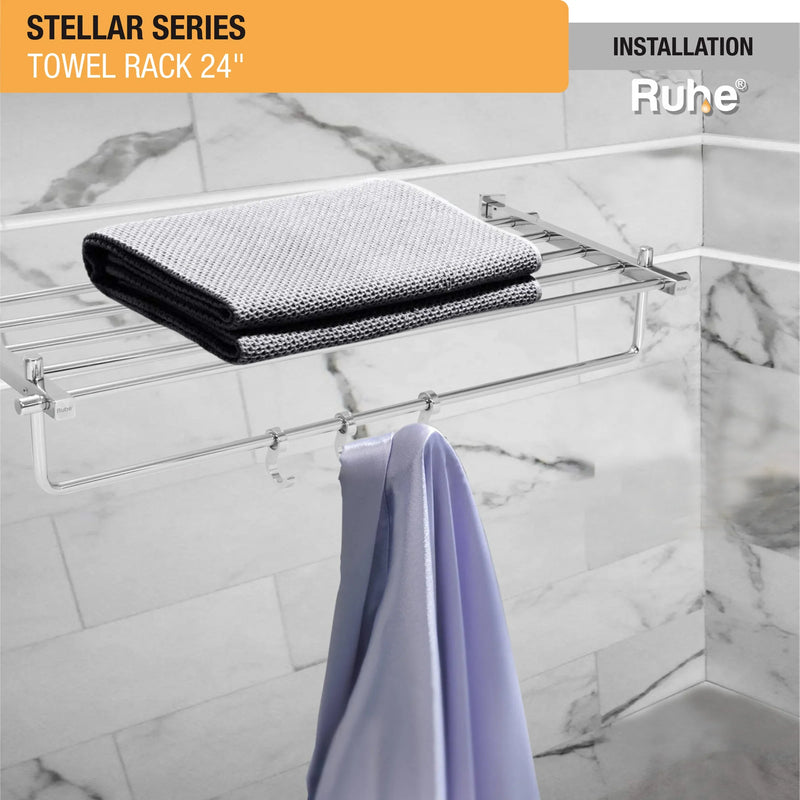 Stellar Stainless Steel Towel Rack (24 Inches) - by Ruhe®