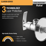 Clarion Angle Valve Brass Faucet 3 layer protection