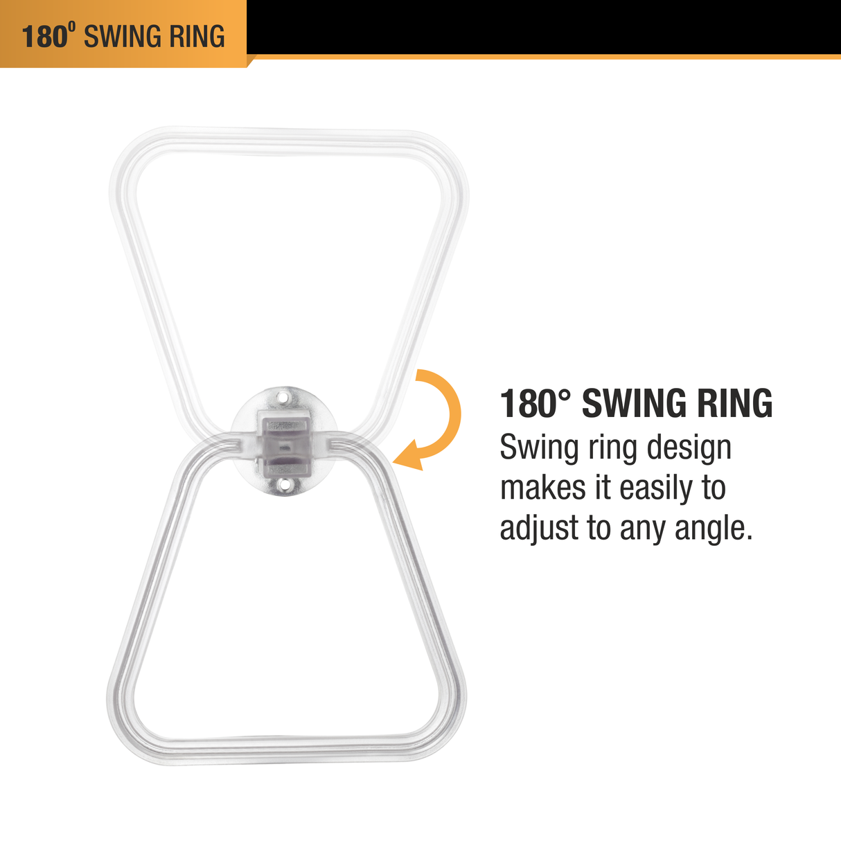 Square ABS Towel Ring 4