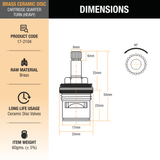 Brass Ceramic Disc Cartridge (Quarter-Turn) 2
