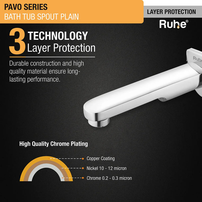 Pavo Plain Bathtub Tap (Only Spout)