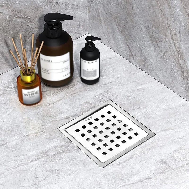 Naptune Square Floor Drain (5 x 5 Inches) - by Ruhe
