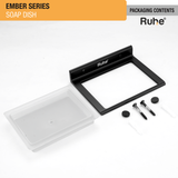 Ember Soap Dish (Space Aluminium) package content