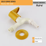 Gold PTMT Nozzle Bib Cock Faucet 5