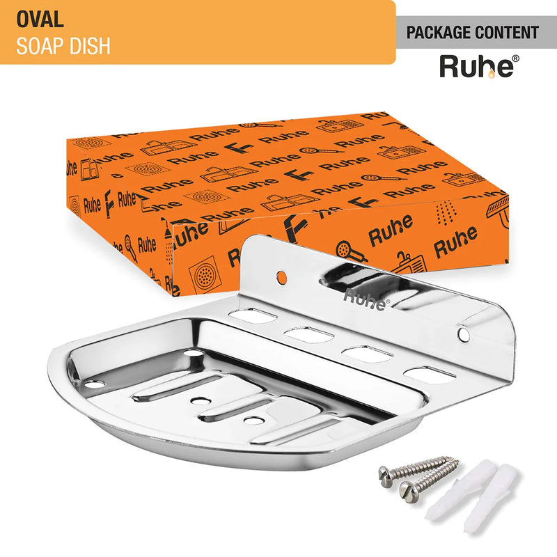 Oval Stainless Steel Soap Dish - by Ruhe