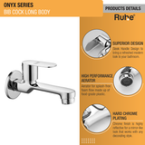 Onyx Bib Tap Long Body Brass Faucet product details