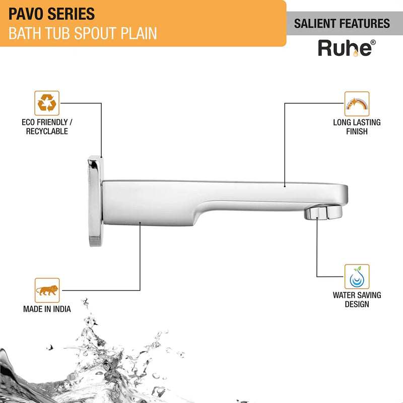Pavo Plain Bathtub Tap (Only Spout)