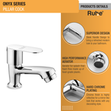 Onyx Pillar Tap Brass Faucet product details