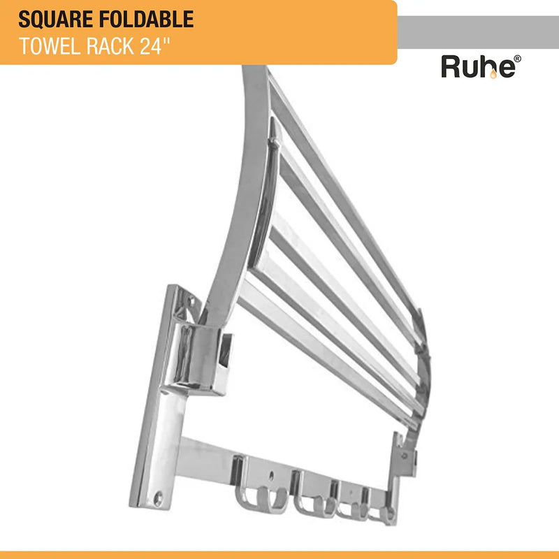 Square Foldable Towel Rack (24 Inches)