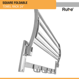 Square Foldable Towel Rack (24 Inches) installed