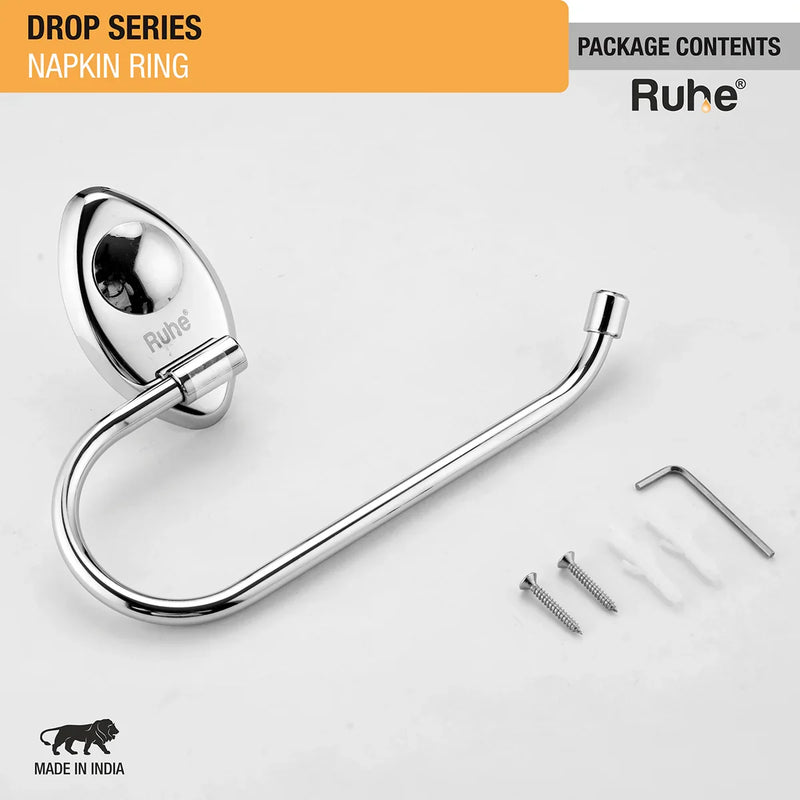 Drop Stainless Steel Napkin Ring - by Ruhe®