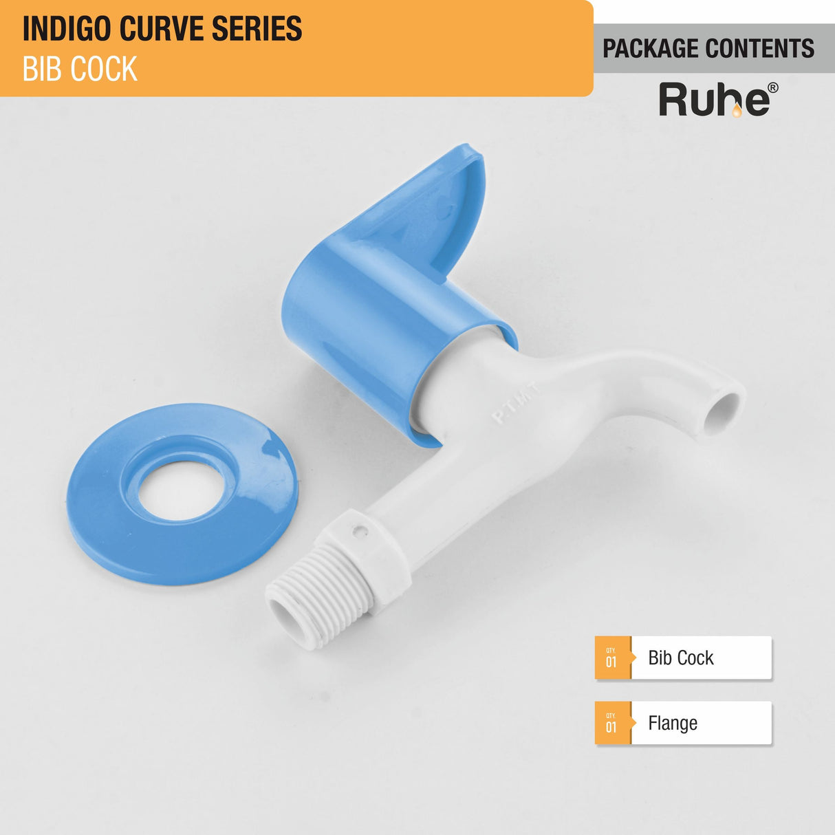 Indigo Curve Bib Tap PTMT Faucet - by Ruhe