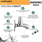 Clarion Bib Tap Brass Faucet features