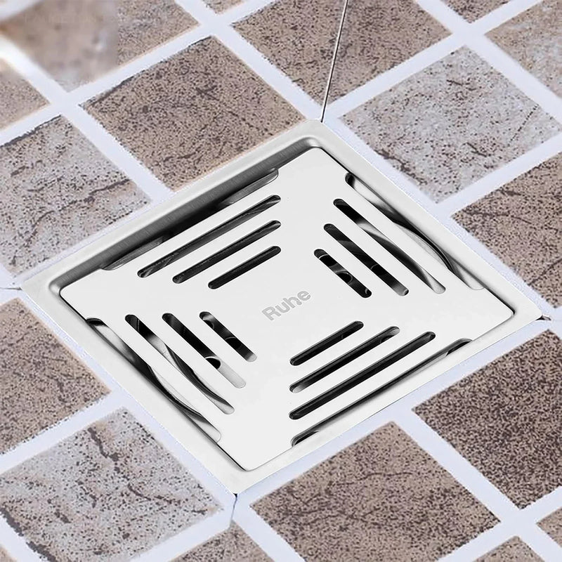 Earth Square Premium Floor Drain (6 x 6 Inches) - by Ruhe