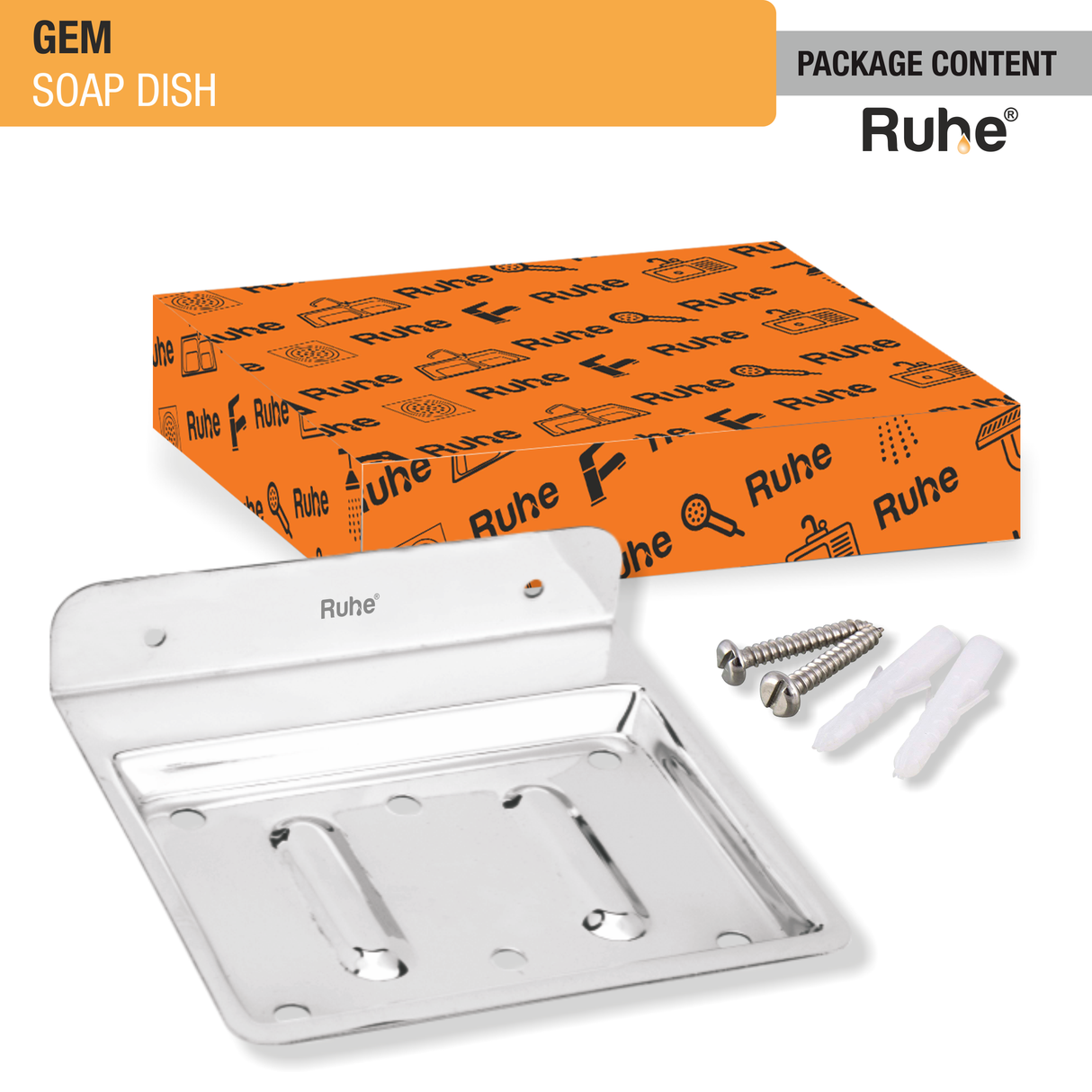 Gem Stainless Steel Soap Dish - by Ruhe®