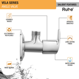 Vela Angle Valve Brass Faucet- by Ruhe®