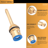 Concealed Brass Ceramic Disc Cartridge (Quarter-Turn) (Pack of 4) details