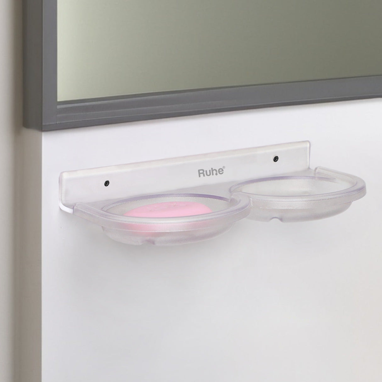 Round ABS Double Soap Dish - by Ruhe®