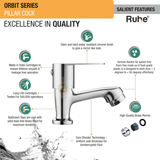Orbit Pillar Tap Brass Faucet features