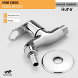 Orbit Nozzle Bib Tap Brass Faucet package content