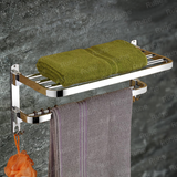 Dual Foldable Towel Rack (24 Inches) installed