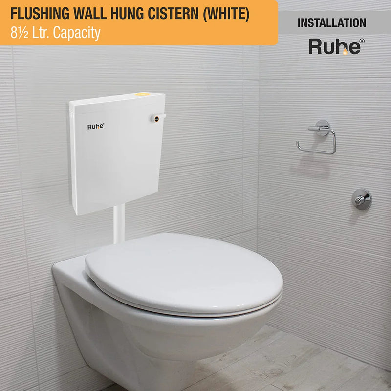 Square Wall Hung Cistern 8.5 Ltr.
