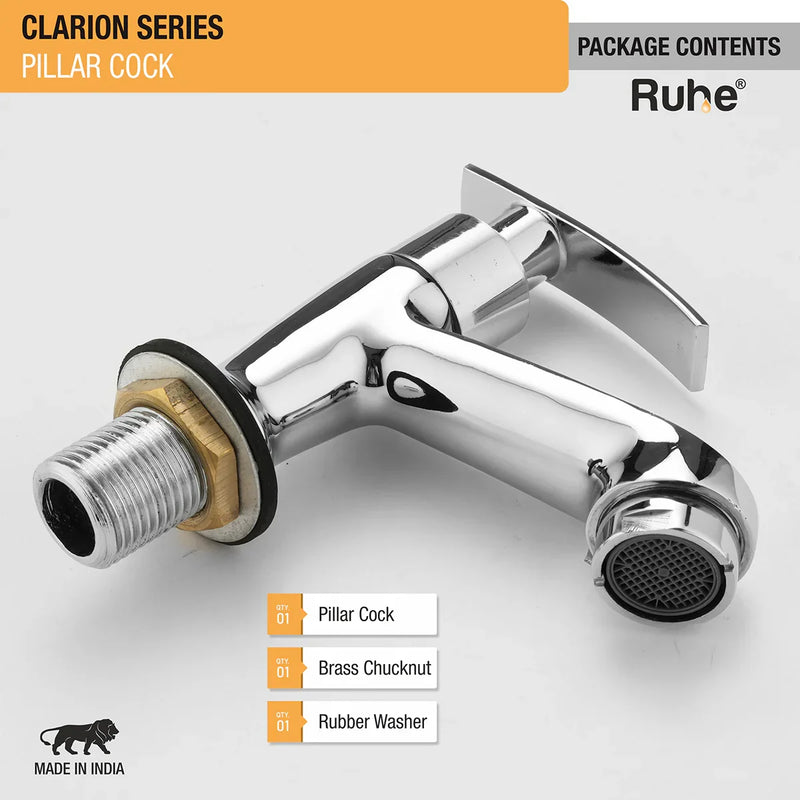 Clarion Wash Basin Pillar Tap - by Ruhe