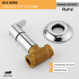 Vela Concealed Stop Valve (20mm)- by Ruhe®