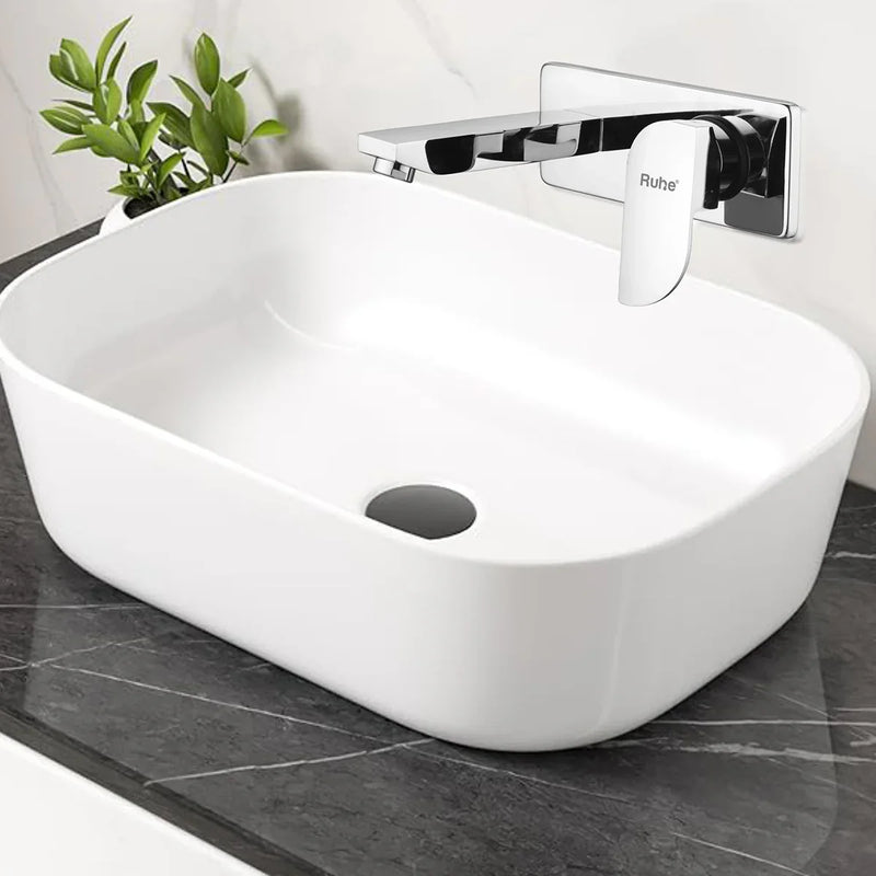 Pristine Single Lever Wall-mount Wash Basin Mixer Tap (Complete Set)