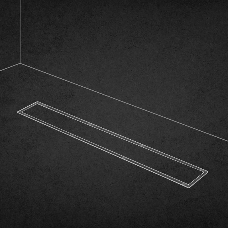 Tile Insert Shower Drain Channel (40 x 5 Inches) YELLOW GOLD PVD Coated - by Ruhe