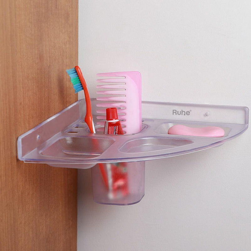 5 in 1 Tumbler Cum Toothbrush Holder cum 3 Soap Dish - by Ruhe