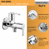Pavo Two Way Angle Valve Brass Faucet (Double Handle) product details